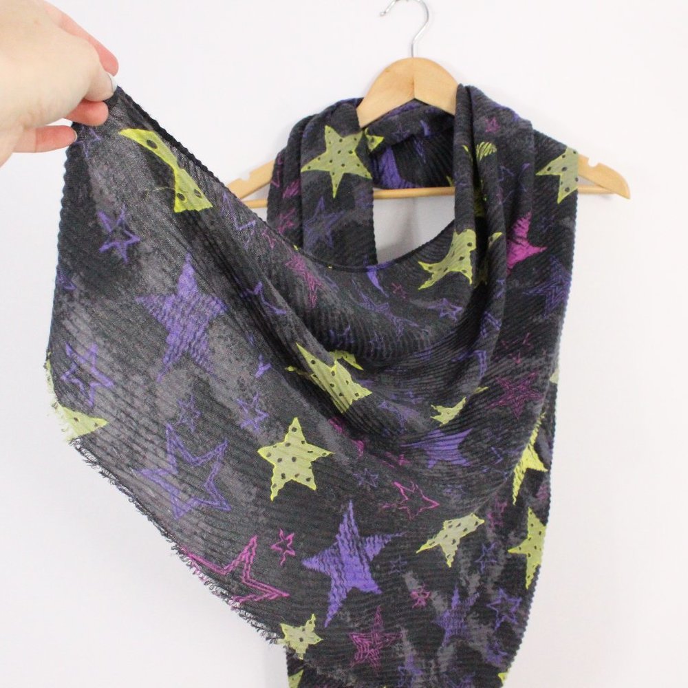 *Fraas Purple Scarf with Stars